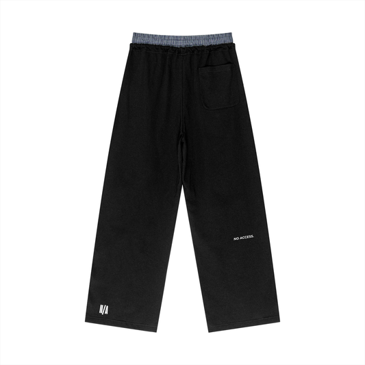 CORE SWEATPANTS / PLAID CONTRAST