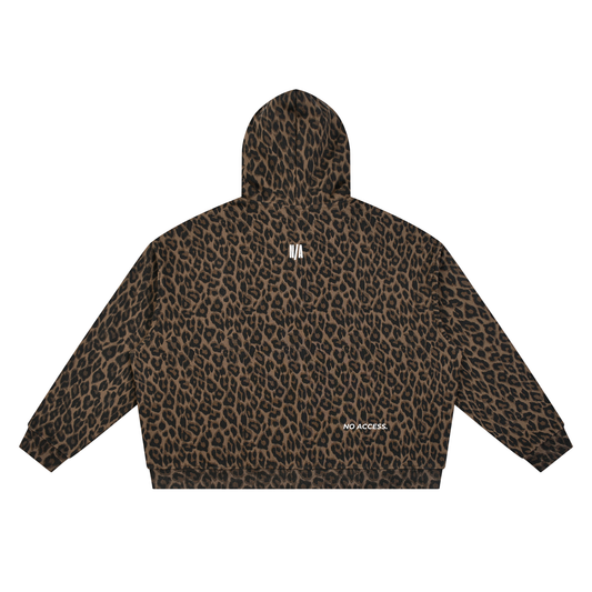 Unisex Leopard Full Zip Hoodie ODMPOD