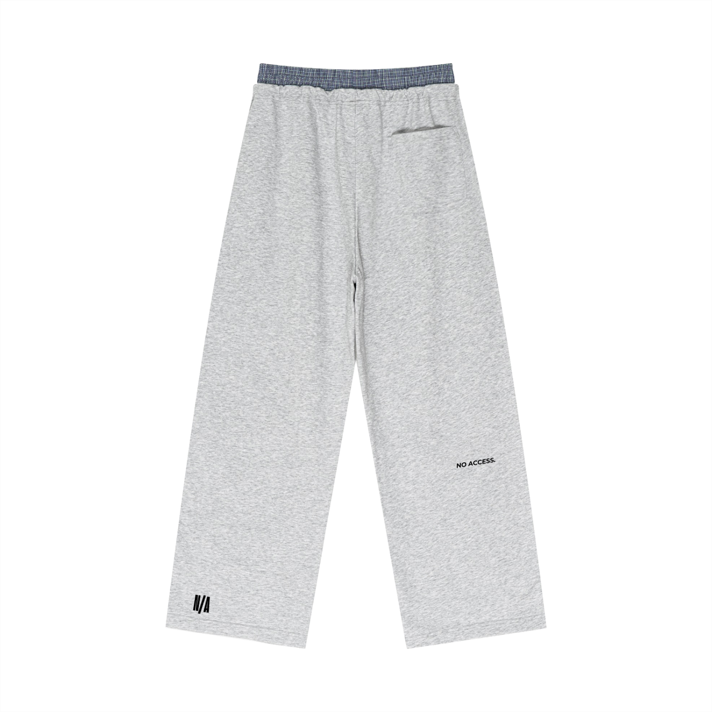 CORE SWEATPANTS / PLAID CONTRAST