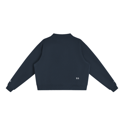 Essential Fleece Mock-Neck Crew Sweatshirt ODMPOD