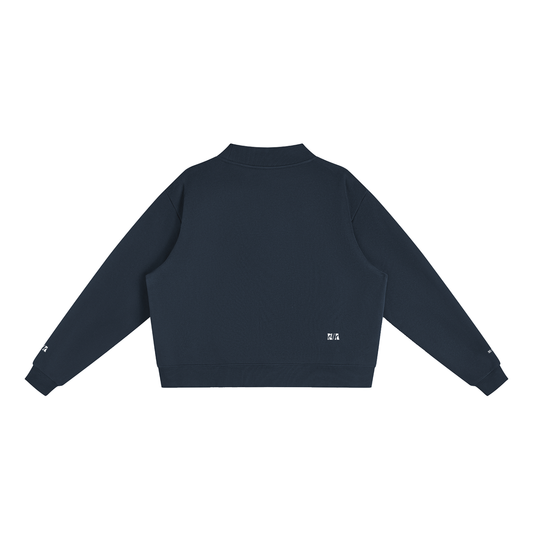 Essential Fleece Mock-Neck Crew Sweatshirt ODMPOD