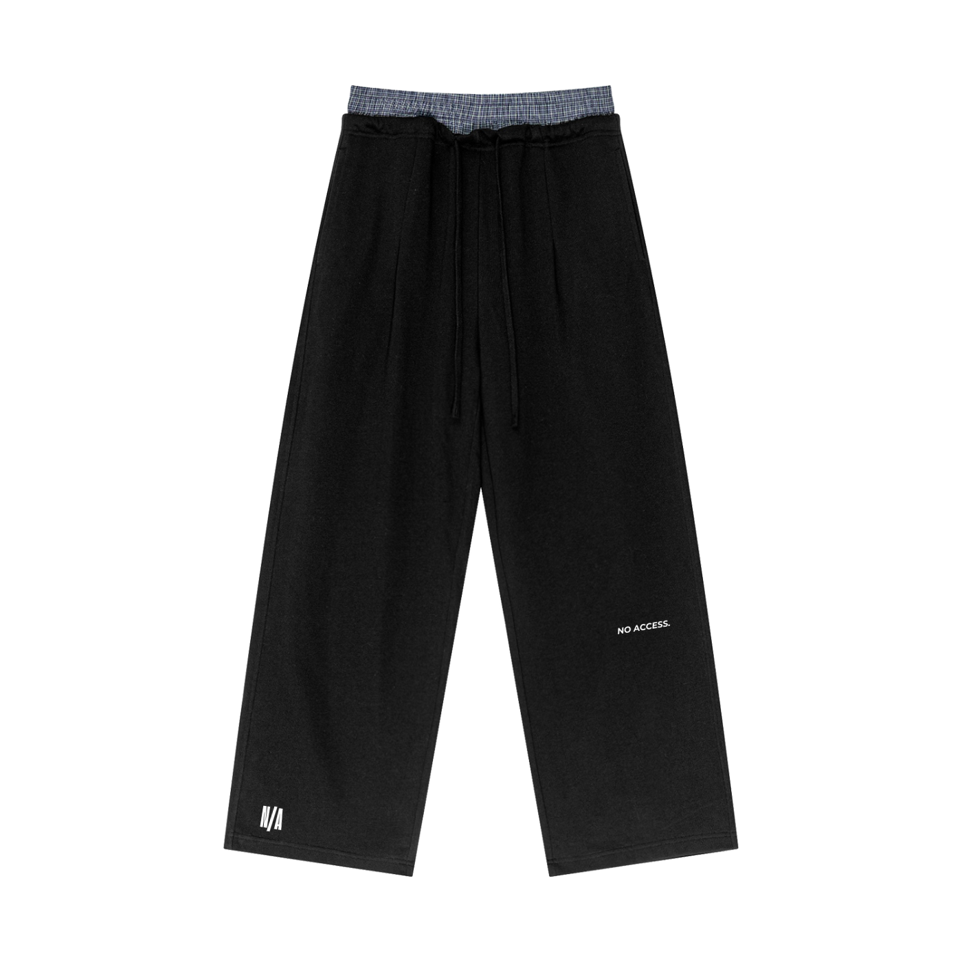 CORE SWEATPANTS / PLAID CONTRAST