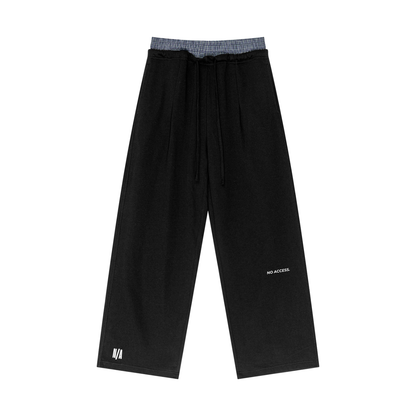 CORE SWEATPANTS / PLAID CONTRAST