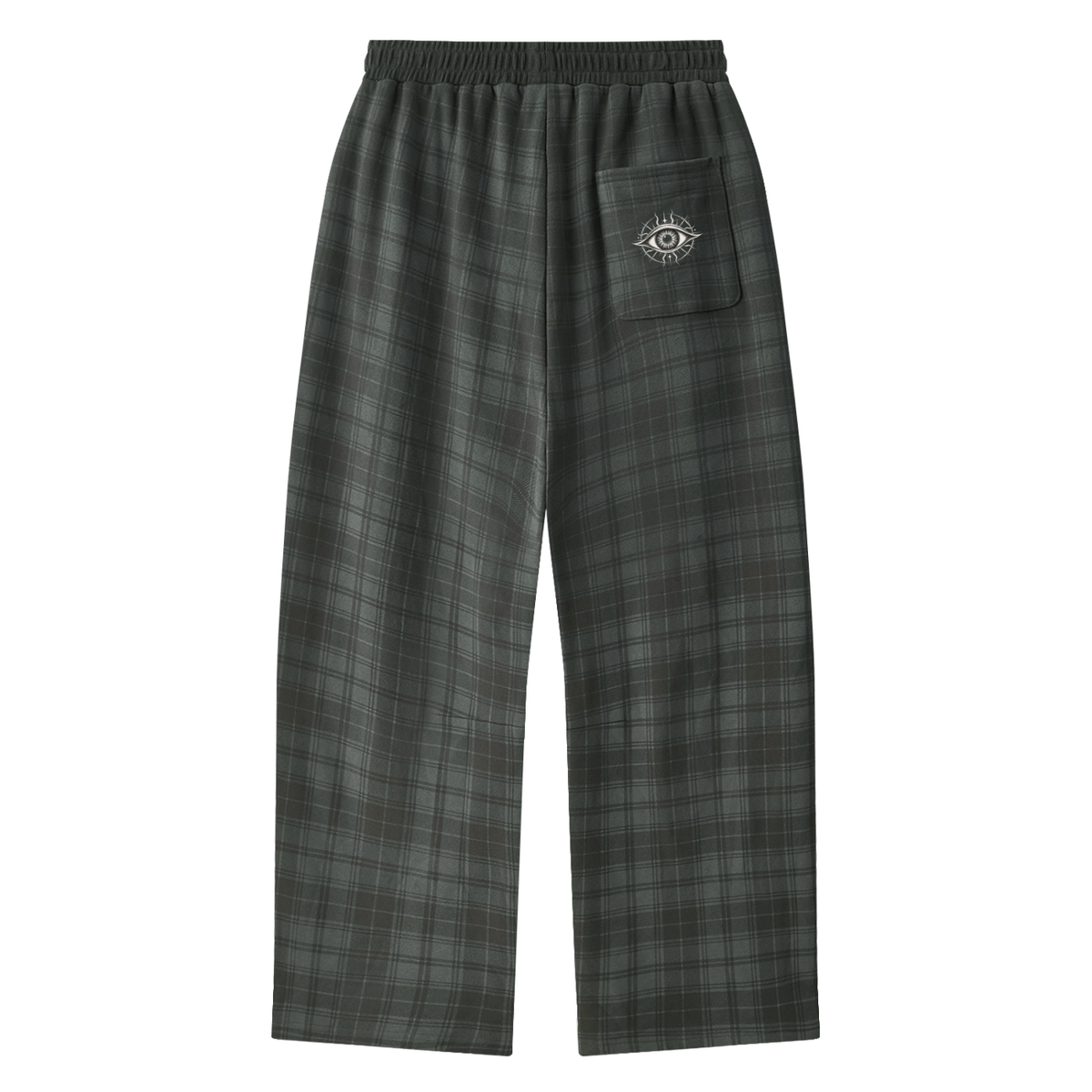 Unisex Plaid Straight Leg Pants ODMPOD