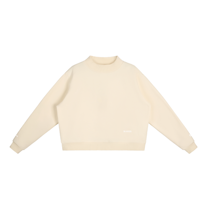 Essential Fleece Mock-Neck Crew Sweatshirt ODMPOD