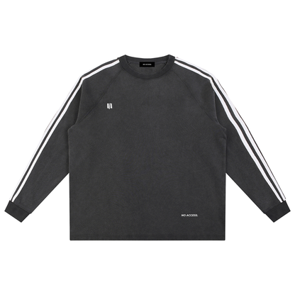 Snow Washed Contrast Tape Sweatshirt ODMPOD