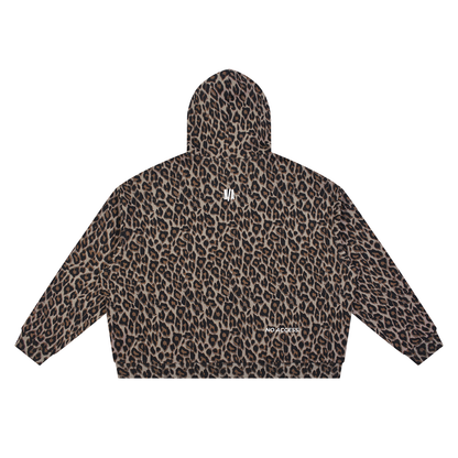 Unisex Leopard Full Zip Hoodie ODMPOD