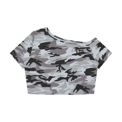 WAVE STATE FALLEN SHOULDER TEE / CAMO SET