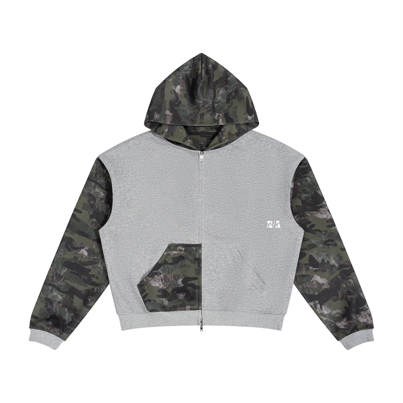 CORE ZIP HOODIE / CAMO COLOUR BLOCK ODMPOD