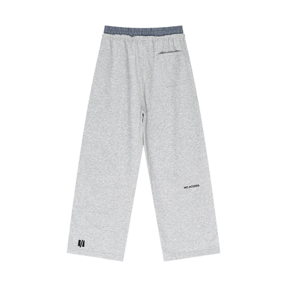 CORE SWEATPANTS / PLAID CONTRAST