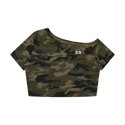 WAVE STATE FALLEN SHOULDER TEE / CAMO SET