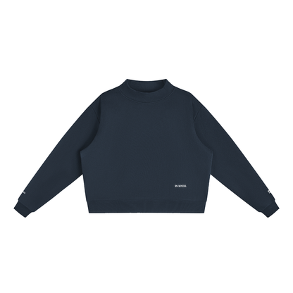 Essential Fleece Mock-Neck Crew Sweatshirt ODMPOD