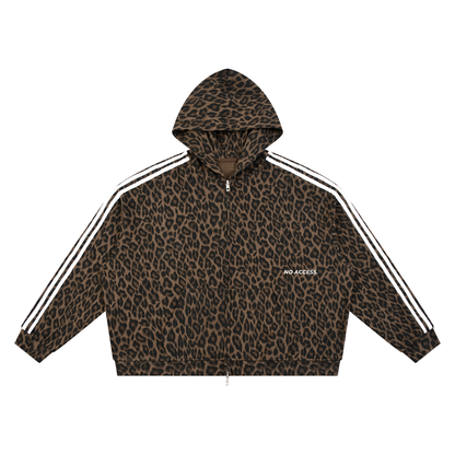 Unisex Leopard Full Zip Hoodie ODMPOD