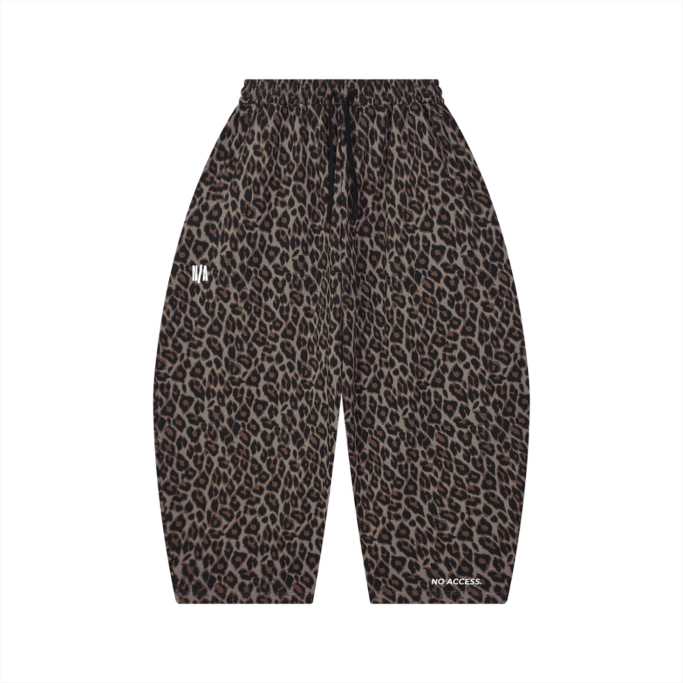 Unisex Leopard Barrel Leg Sweatpants ODMPOD