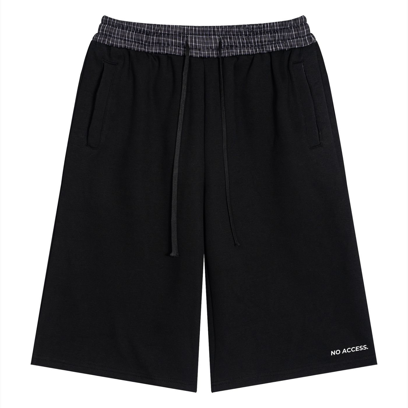 Unisex Plaid Waistband Shorts ODMPOD