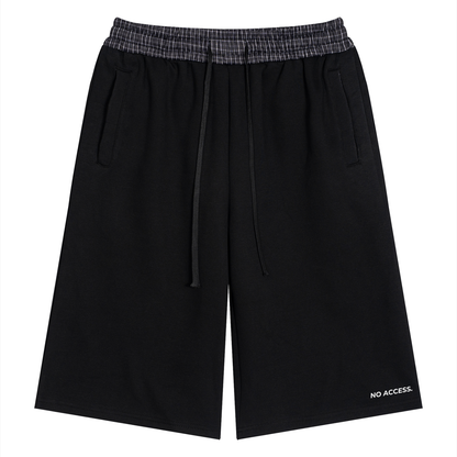 Unisex Plaid Waistband Shorts ODMPOD