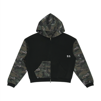 CORE ZIP HOODIE / CAMO COLOUR BLOCK ODMPOD
