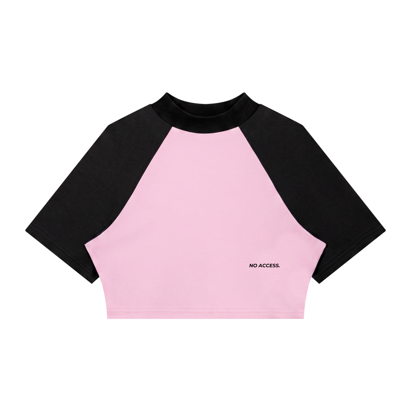 Women’s Color Block Raglan Crop T-Shirt ODMPOD