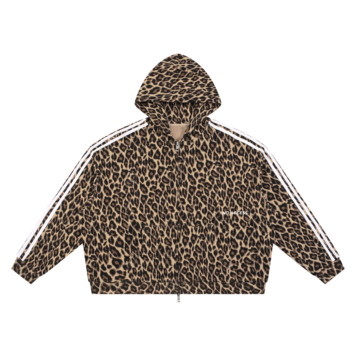 Unisex Leopard Full Zip Hoodie ODMPOD
