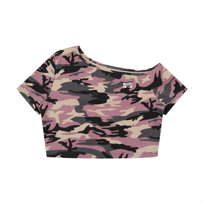 WAVE STATE FALLEN SHOULDER TEE / CAMO SET