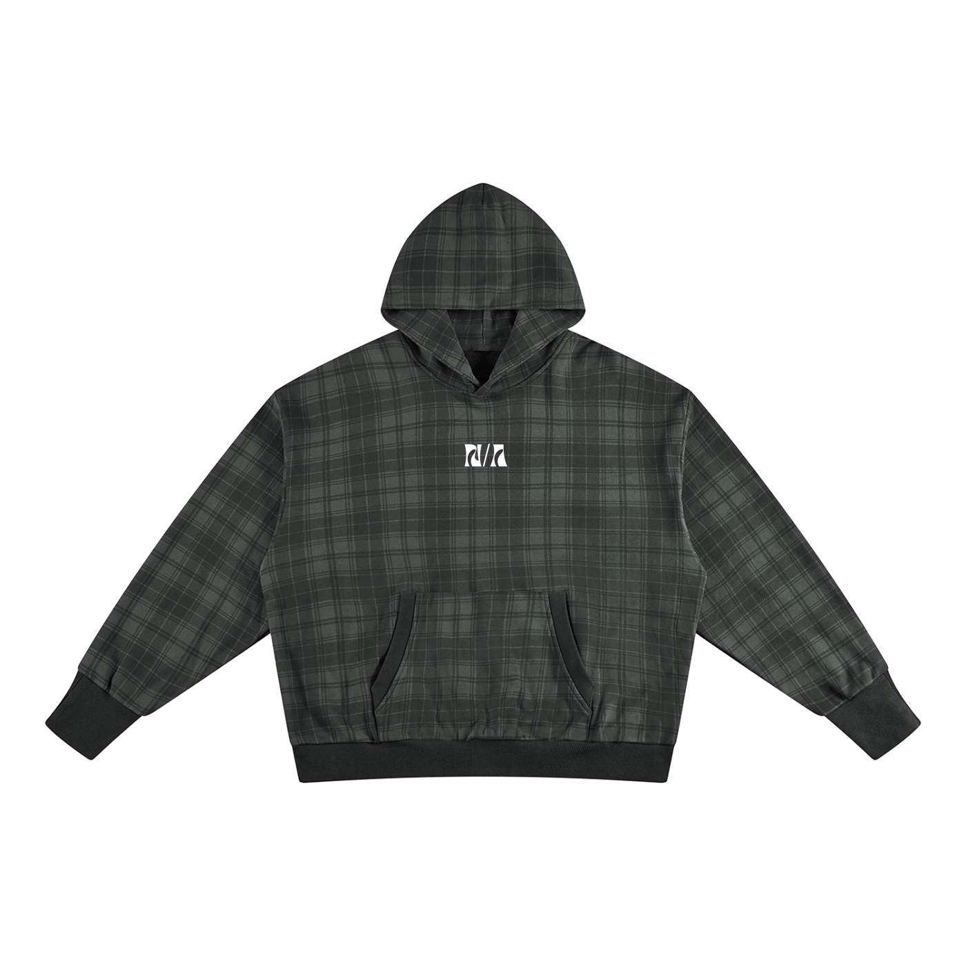 Unisex Plaid Color Block Hoodie ODMPOD