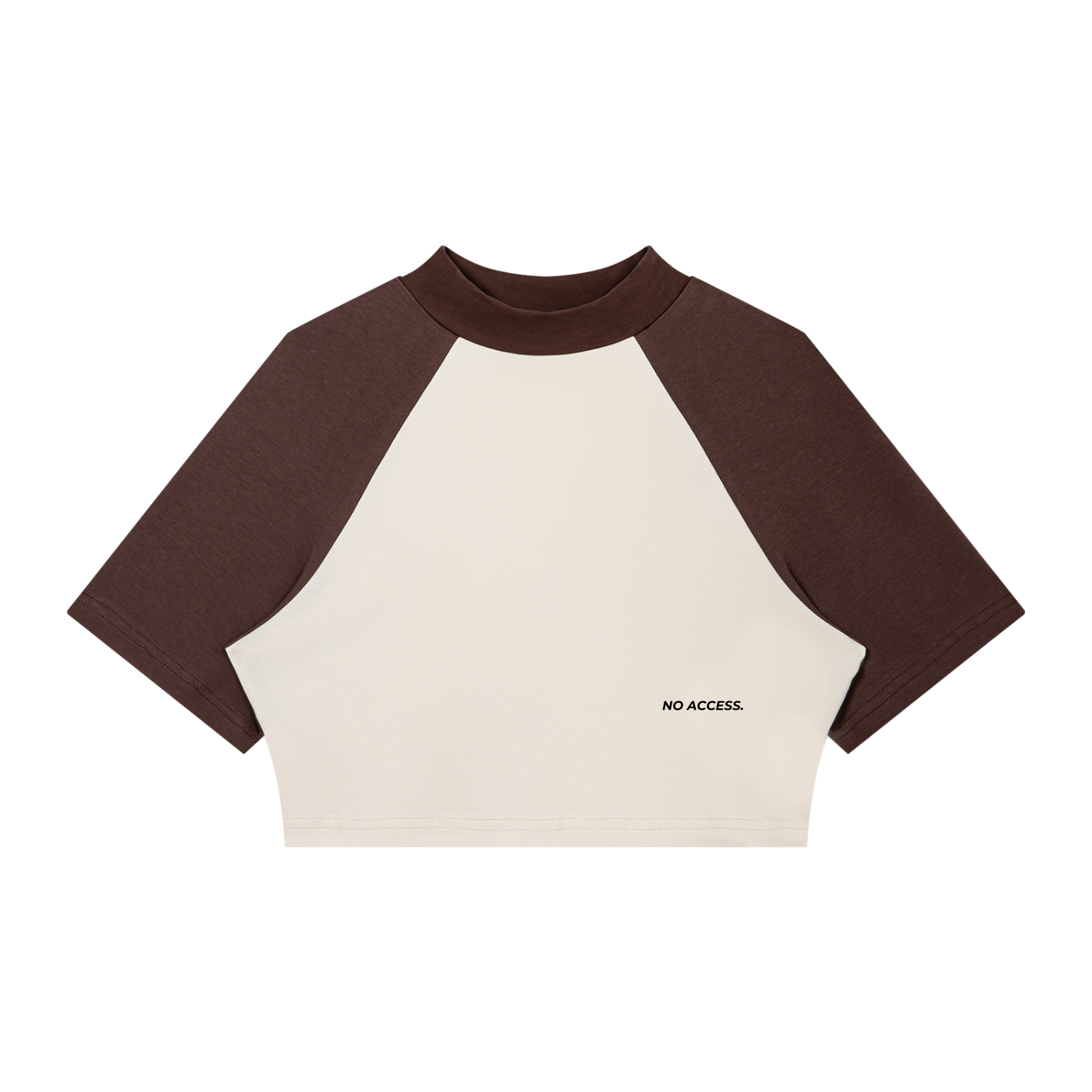 Women’s Color Block Raglan Crop T-Shirt ODMPOD