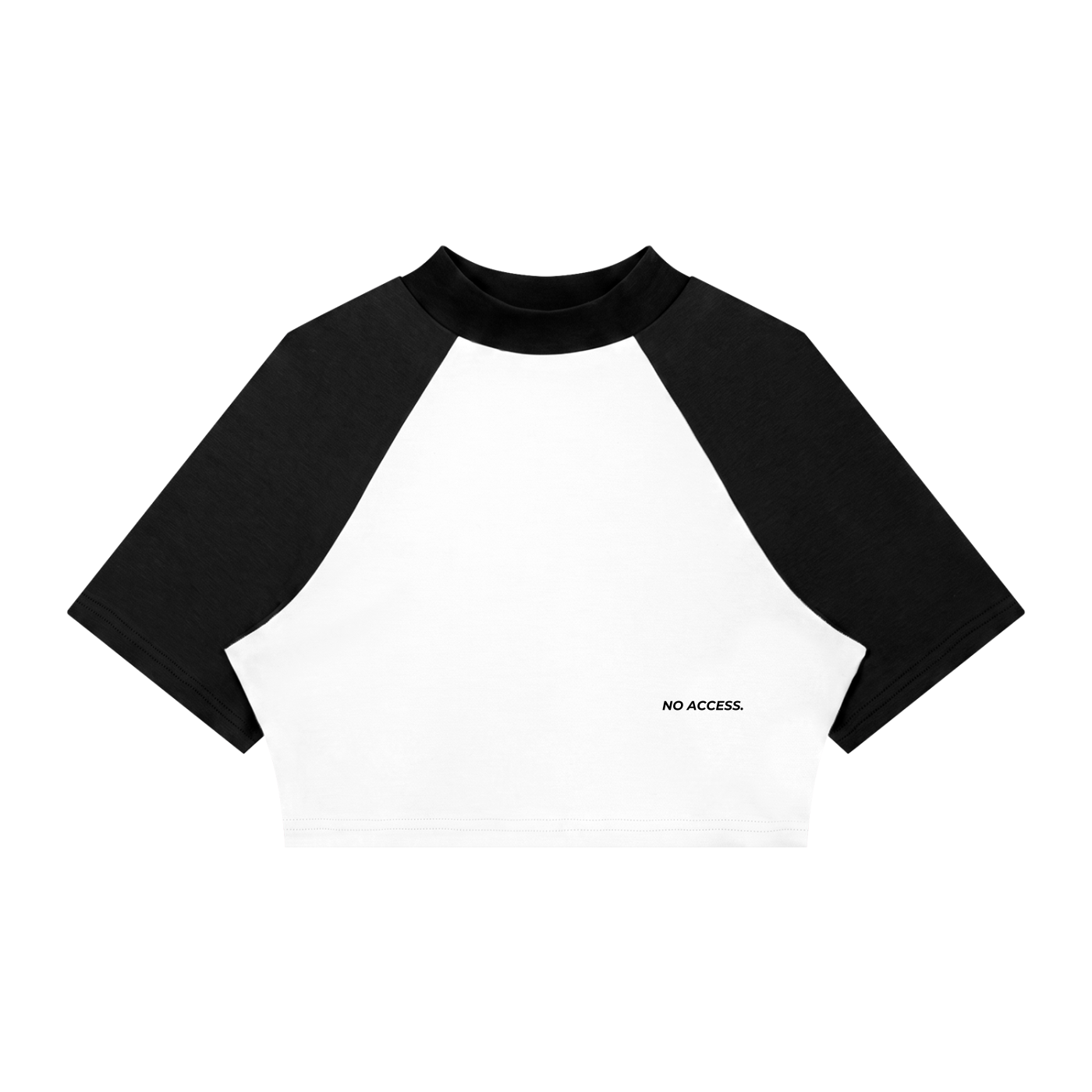 Women’s Color Block Raglan Crop T-Shirt ODMPOD