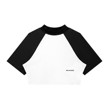 Women’s Color Block Raglan Crop T-Shirt ODMPOD