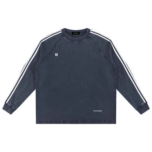 Snow Washed Contrast Tape Sweatshirt ODMPOD