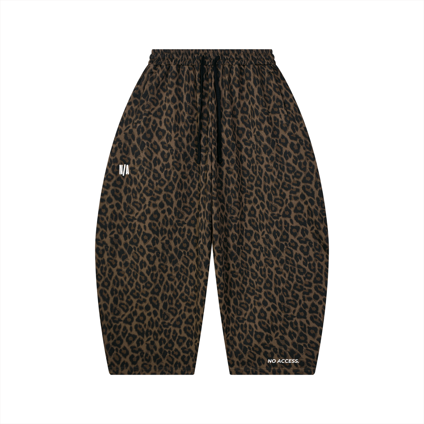 Unisex Leopard Barrel Leg Sweatpants ODMPOD