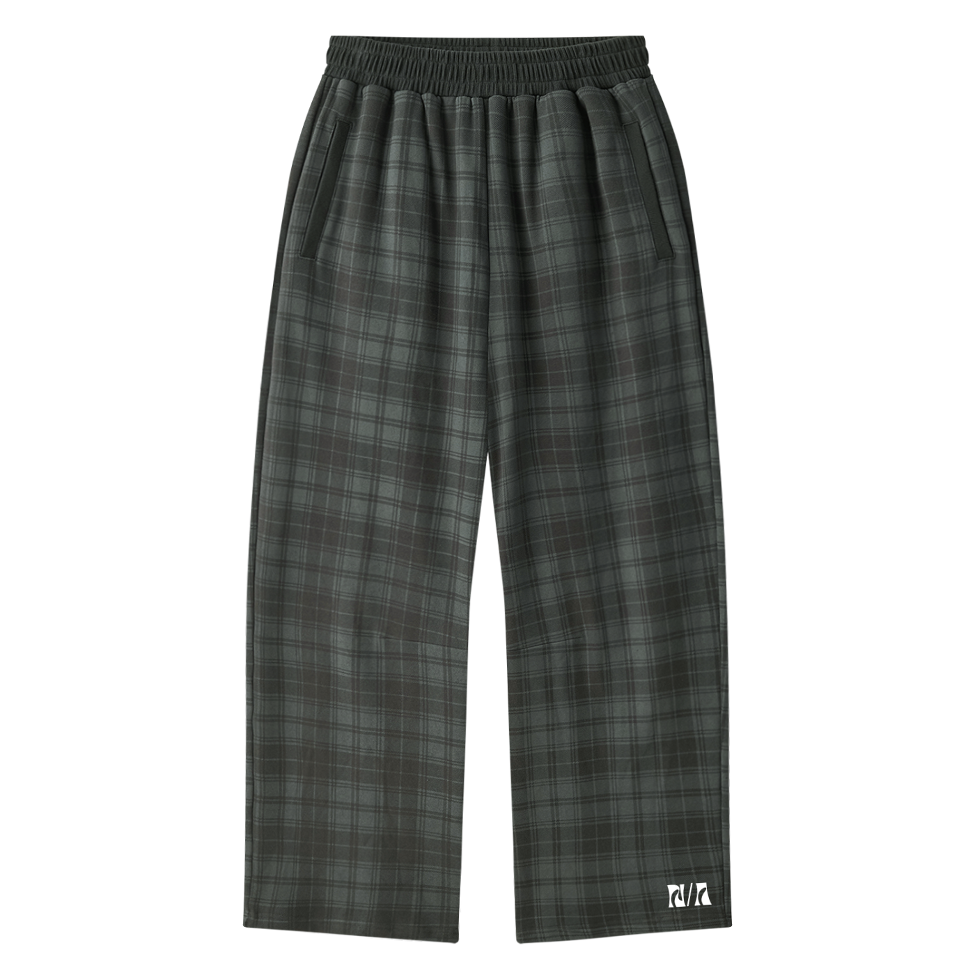 Unisex Plaid Straight Leg Pants ODMPOD