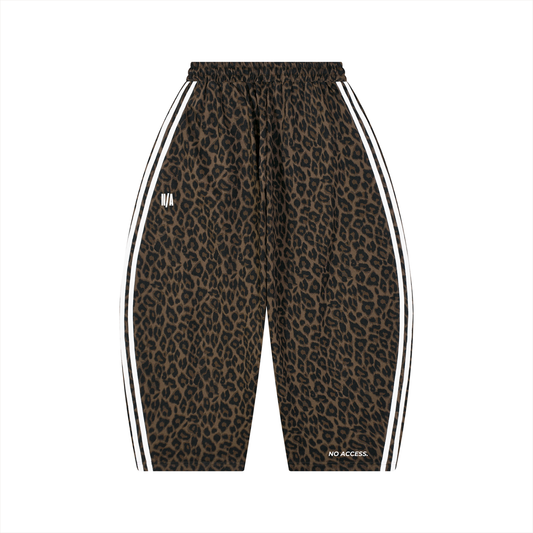 Unisex Leopard Barrel Leg Sweatpants ODMPOD