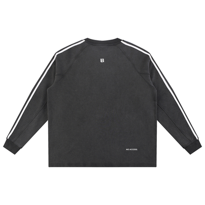 Snow Washed Contrast Tape Sweatshirt ODMPOD