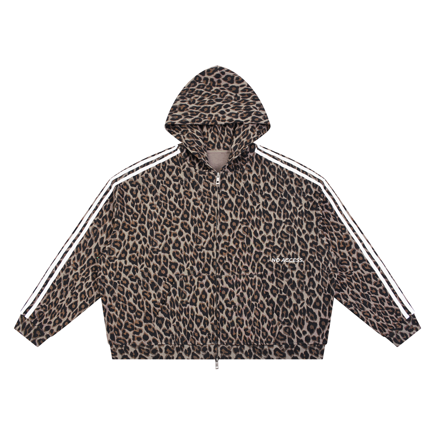Unisex Leopard Full Zip Hoodie ODMPOD