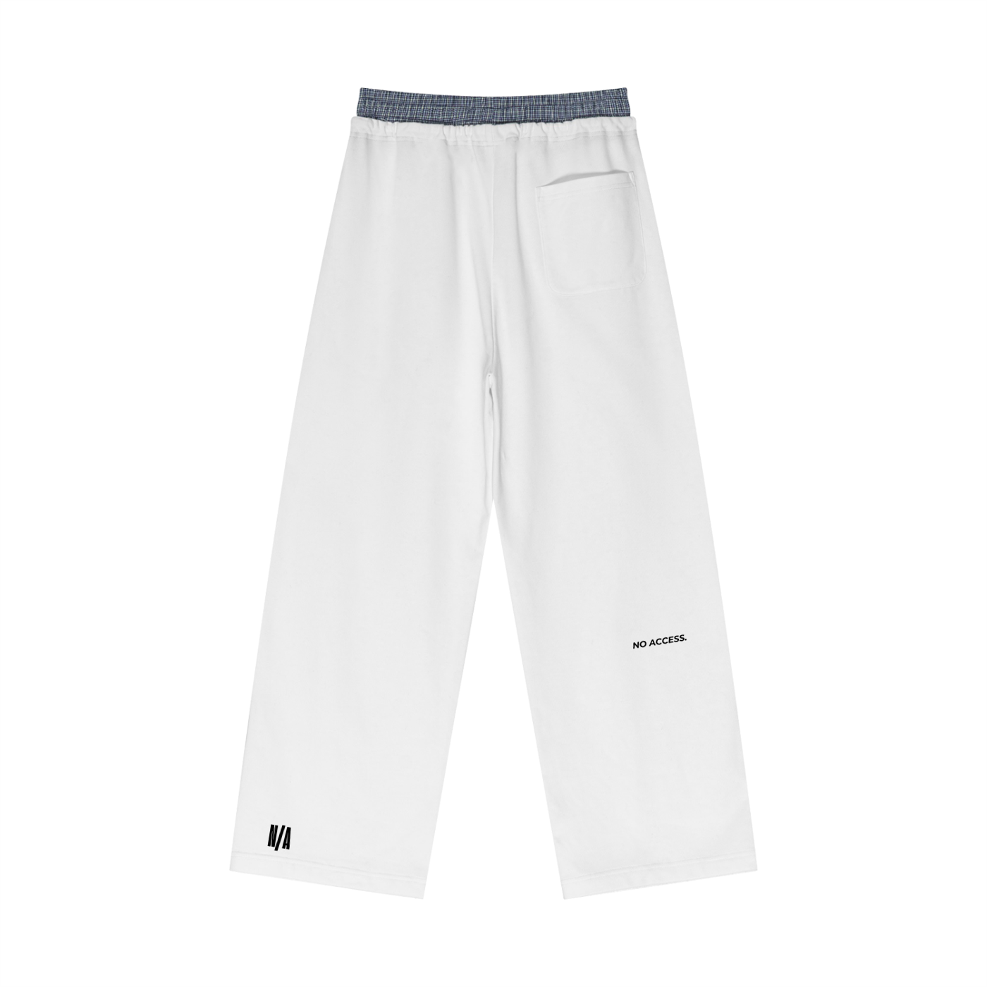 CORE SWEATPANTS / PLAID CONTRAST