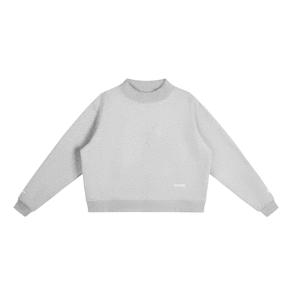 Essential Fleece Mock-Neck Crew Sweatshirt ODMPOD