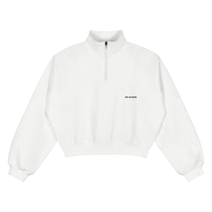 Women’s Loose Fleece Quarter-Zip Sweatshirt ODMPOD