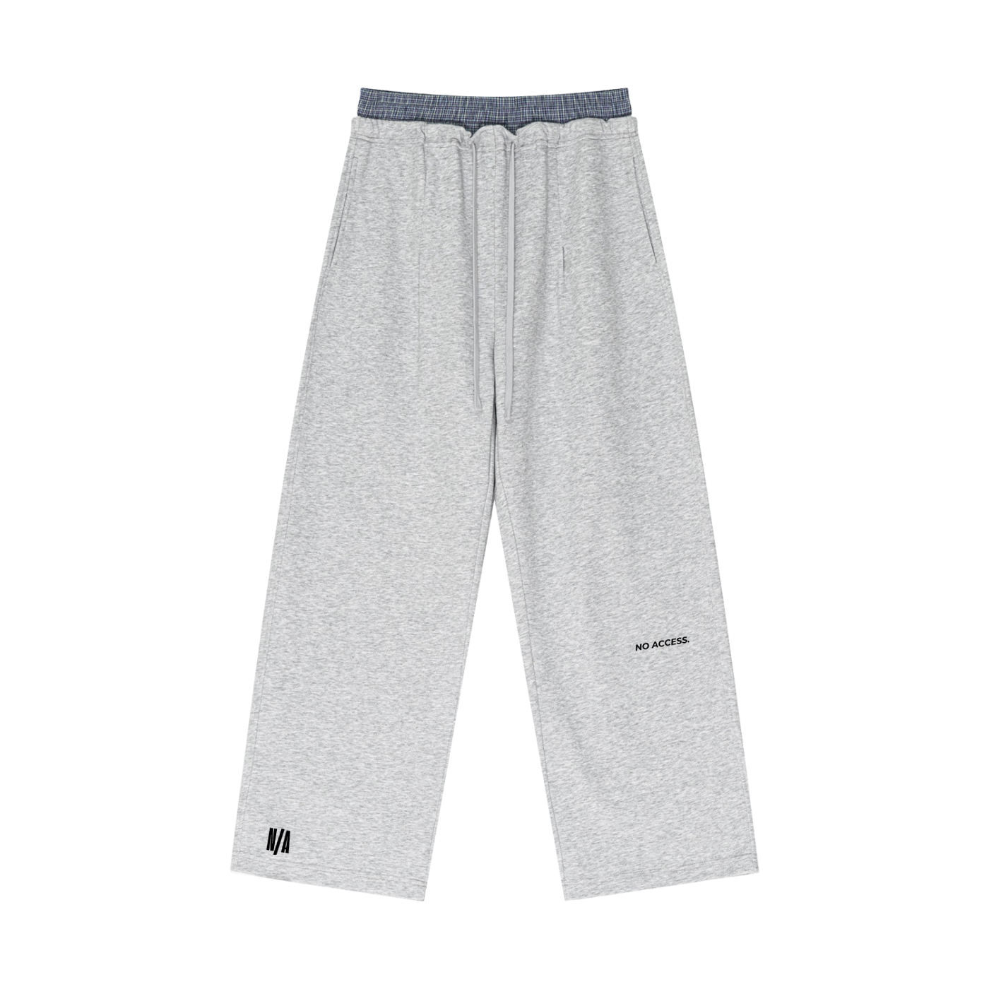 CORE SWEATPANTS / PLAID CONTRAST