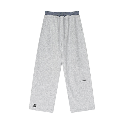 CORE SWEATPANTS / PLAID CONTRAST