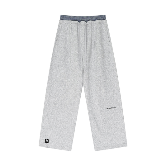 CORE SWEATPANTS / PLAID CONTRAST