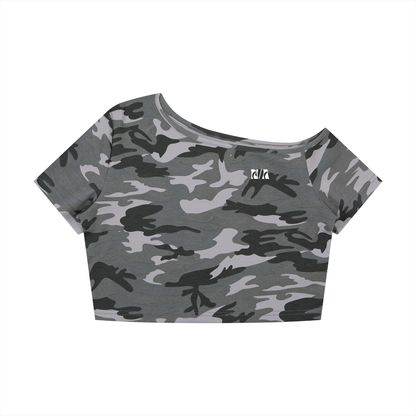 WAVE STATE FALLEN SHOULDER TEE / CAMO SET