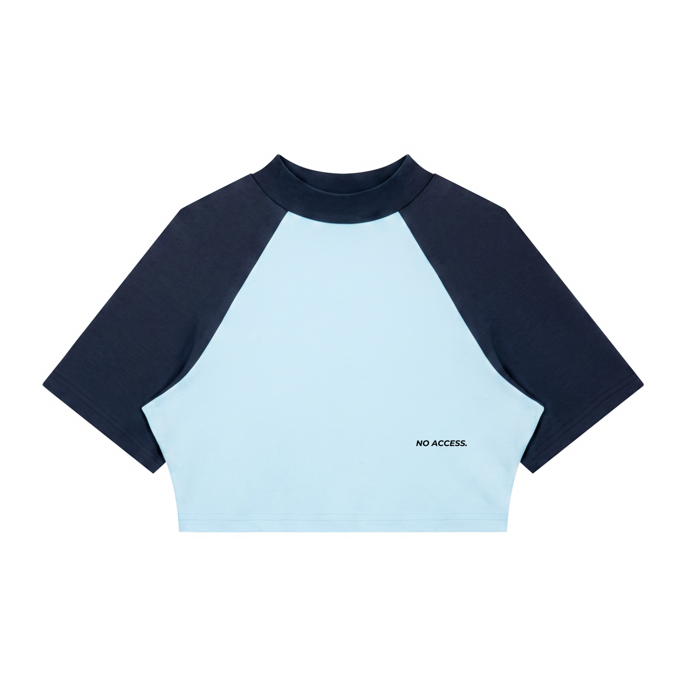 Women’s Color Block Raglan Crop T-Shirt ODMPOD