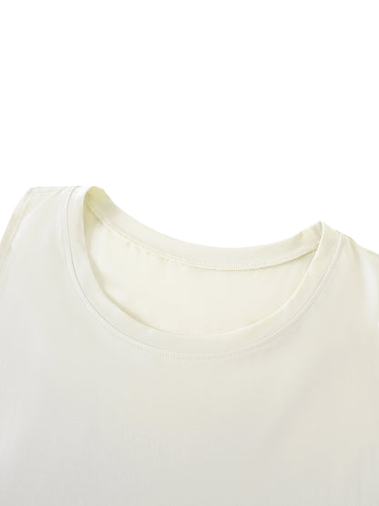 Men's Solid Color Crewneck Tank Top ODMPOD
