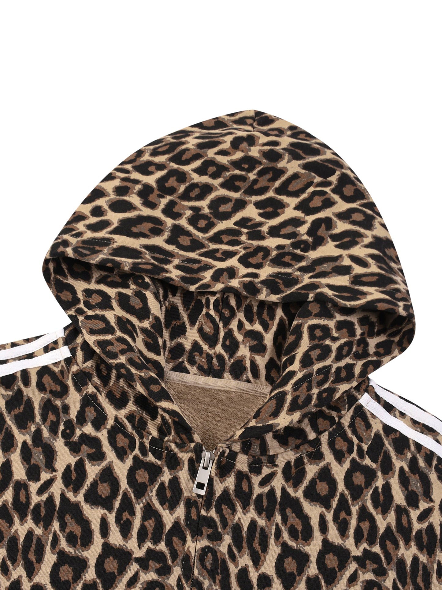 Unisex Leopard Full Zip Hoodie ODMPOD