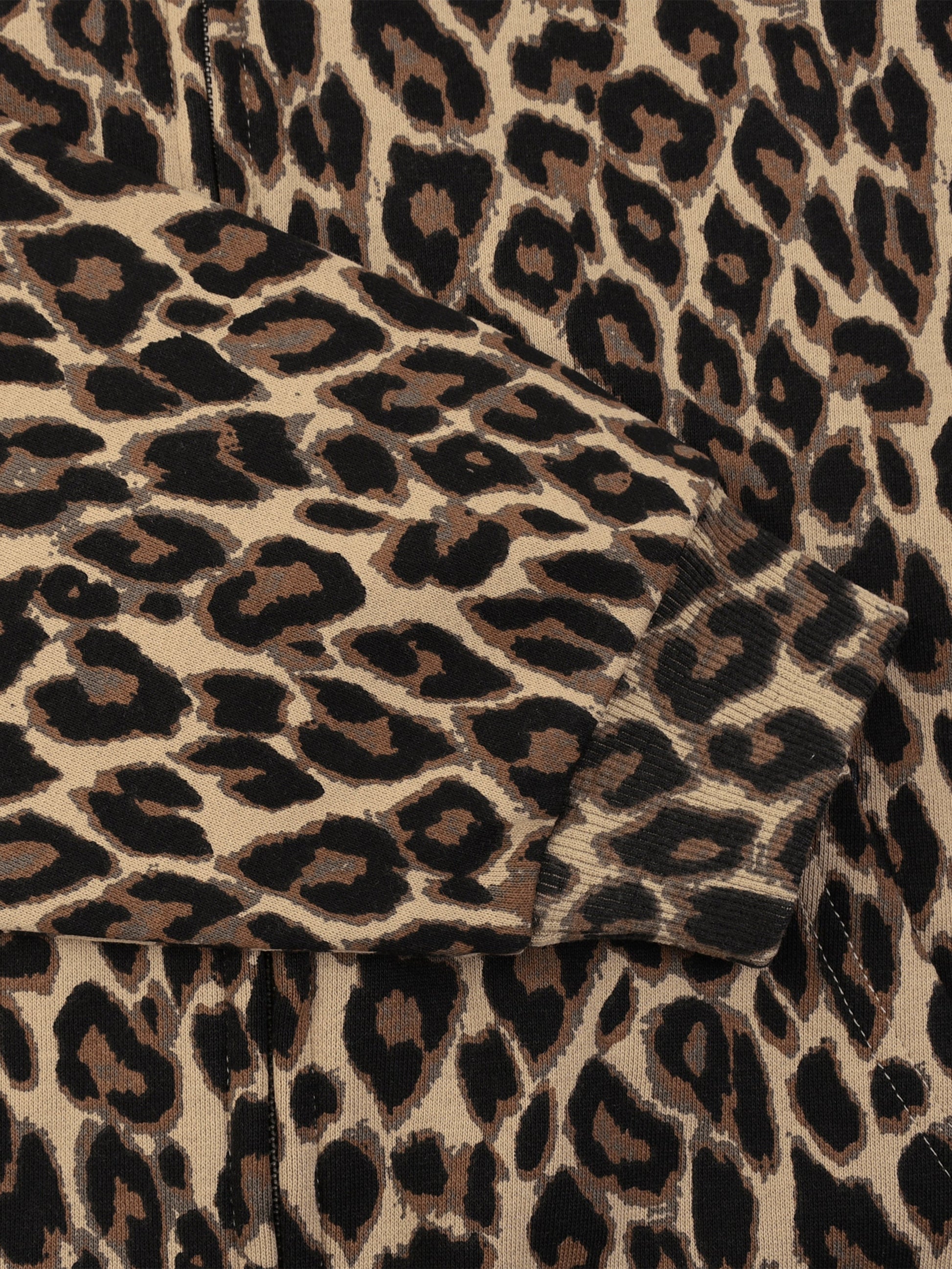Unisex Leopard Full Zip Hoodie ODMPOD
