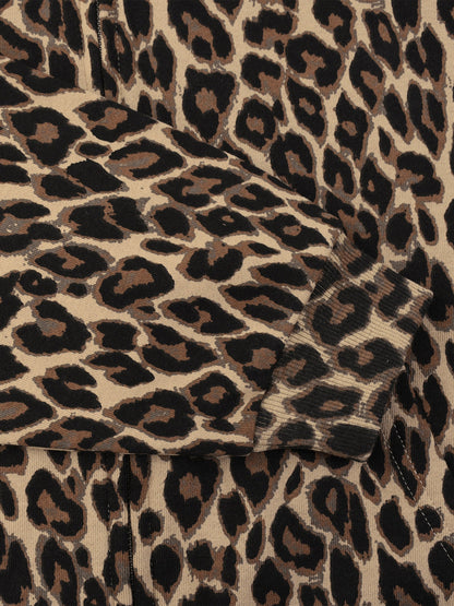 Unisex Leopard Full Zip Hoodie ODMPOD