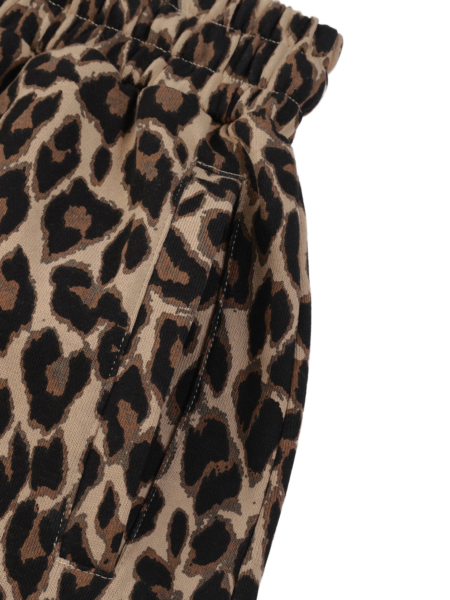 Unisex Leopard Barrel Leg Sweatpants ODMPOD