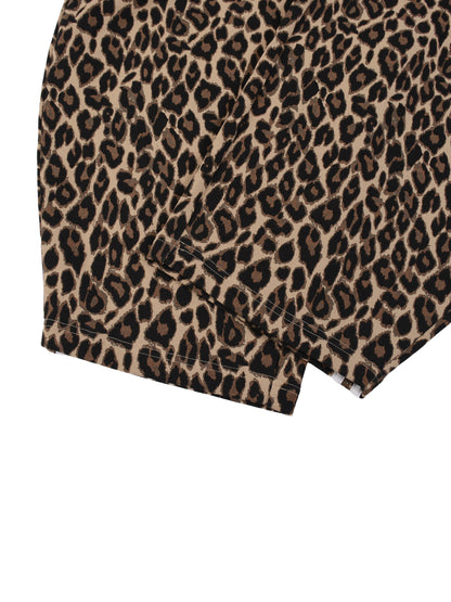 Unisex Leopard Barrel Leg Sweatpants ODMPOD