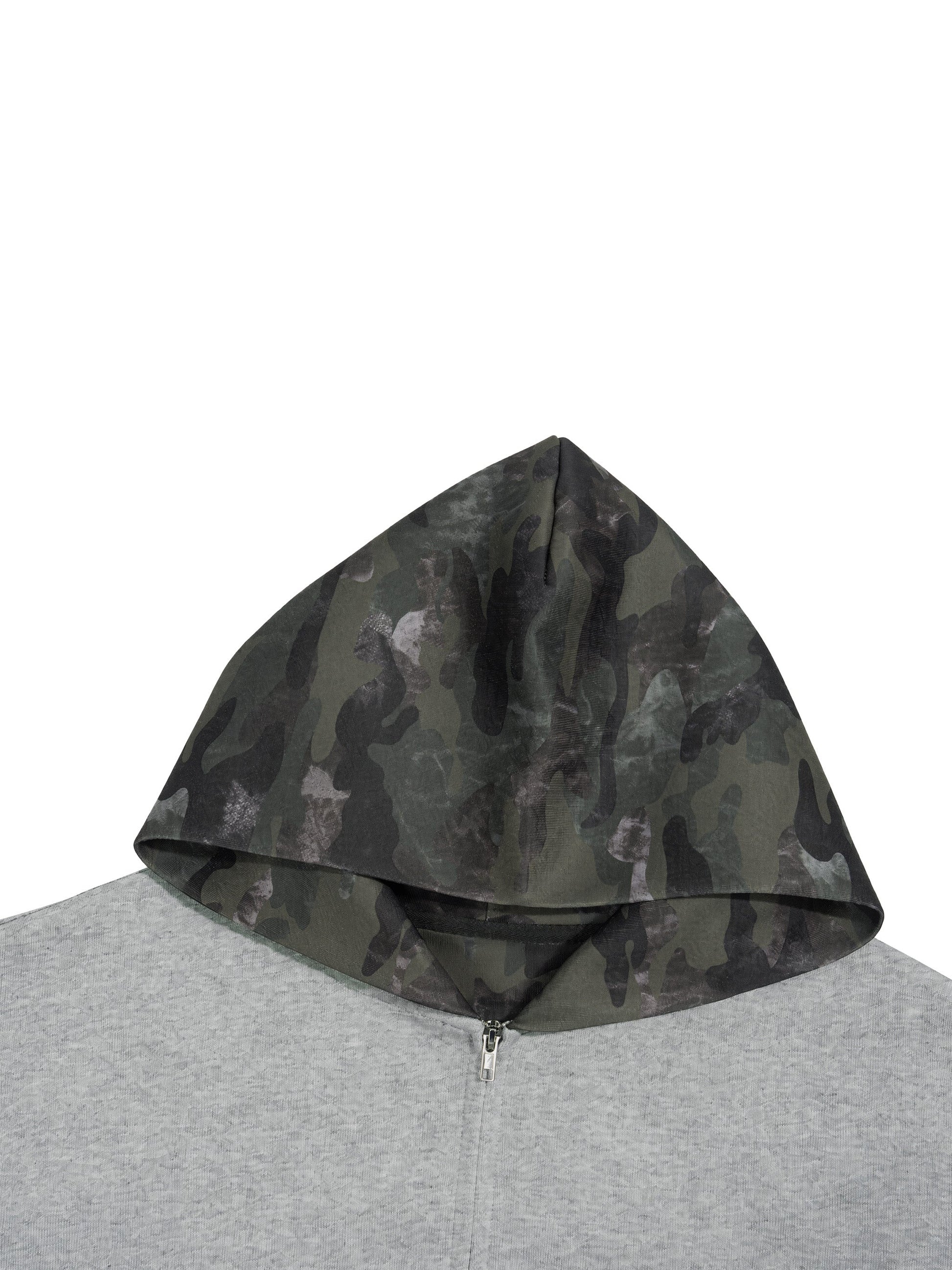 CORE ZIP HOODIE / CAMO COLOUR BLOCK ODMPOD