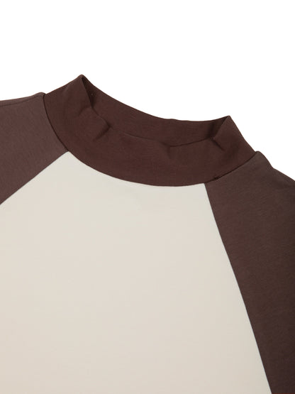 Women’s Color Block Raglan Crop T-Shirt ODMPOD